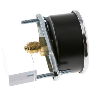 0..60 Bar (0..870 psi) Manómetro de montaje en panel Acero/Latón 63 mm Clase 2.5 (Soporte)
