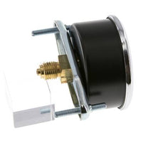 0..60 Bar (0..870 psi) Manómetro de montaje en panel Acero/Latón 63 mm Clase 2.5 (Soporte)