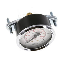 0..60 Bar (0..870 psi) Manómetro de montaje en panel Acero/Latón 63 mm Clase 2.5 (Soporte)