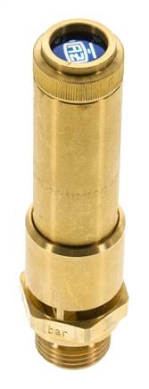 G Válvula de seguridad preajustada de latón de 1/2'' 10,2 bar (147,94 psi) DN 10