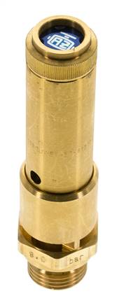G Válvula de seguridad preajustada de latón de 1/2'' 37,5 bar (543,9 psi) DN 10