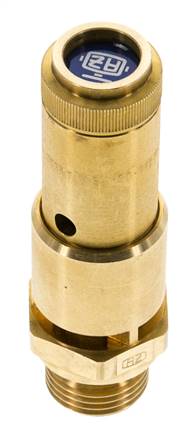 G Válvula de seguridad preajustada de latón de 1/2'' 6,1 bar (88,47 psi) DN 10