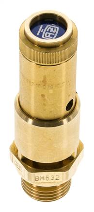 G Válvula de seguridad preajustada de latón de 1/2'' 6,1 bar (88,47 psi) DN 10