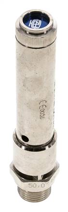 G 1/2'' Válvula de seguridad de latón niquelado 46 bar (667.18 psi) DN 10