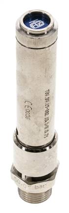 G 1/2'' Válvula de seguridad de latón niquelado 46 bar (667.18 psi) DN 10