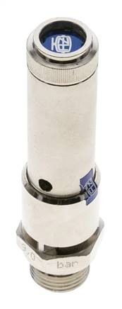 G 1/2'' Válvula de seguridad de latón niquelado 27 bar (391.61 psi) DN 10