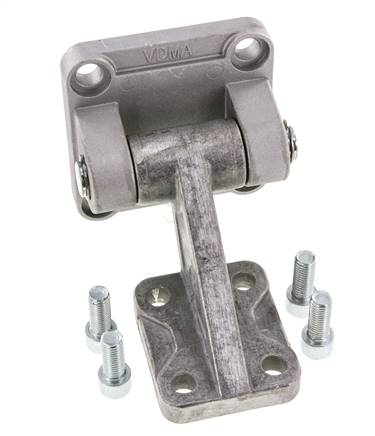 Pinza de montaje giratoria completa de 90 grados para cilindro IS0 15552 de 80 mm