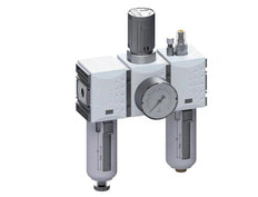 FRL 3 Partes G3/8'' 1750l/min 0.1-2.0bar/1-29psi Auto Policarbonato Futura 1
