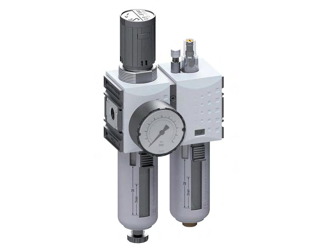 FRL 2 Partes G3/8'' 1750l/min 0.2-4.0bar/3-58psi Semi-Auto Metal Futura 1