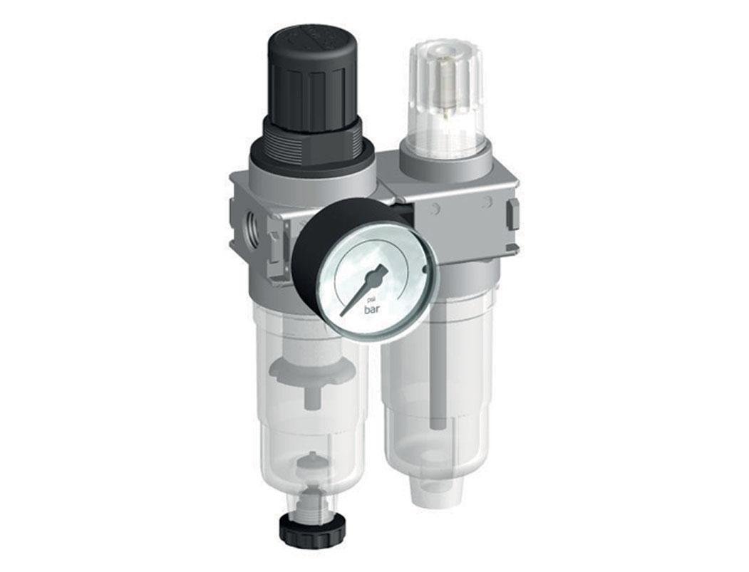 FRL 2 Partes G1/8'' 700l/min 0.1-3.0bar/1-44psi Semi-Auto 40 mm Manómetro Policarbonato Multifix 0