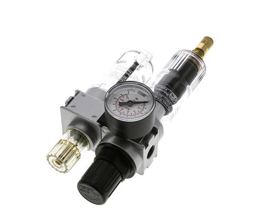 FRL 2 Partes G1/4'' 700l/min 0.2-6.0bar/3-87psi Auto 40 mm Manómetro Policarbonato Multifix 0