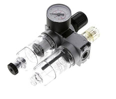 FRL 2 Partes G1/4'' 700l/min 0.5-10.0bar/7-145psi Semi-Auto 40 mm Manómetro Policarbonato Multifix 0
