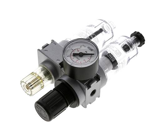 FRL 2 Partes G1/8'' 700l/min 0.1-3.0bar/1-44psi Semi-Auto 40 mm Manómetro Policarbonato Multifix 0