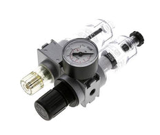 FRL 2 Partes G1/8'' 700l/min 0.1-3.0bar/1-44psi Semi-Auto 40 mm Manómetro Policarbonato Multifix 0