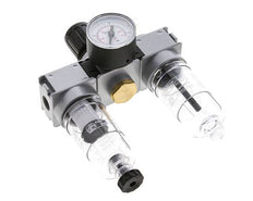 FRL 3 Partes G1/4'' 750l/min 0.5-10.0bar/7-145psi Semi-Auto 40 mm Manómetro Policarbonato Multifix 0