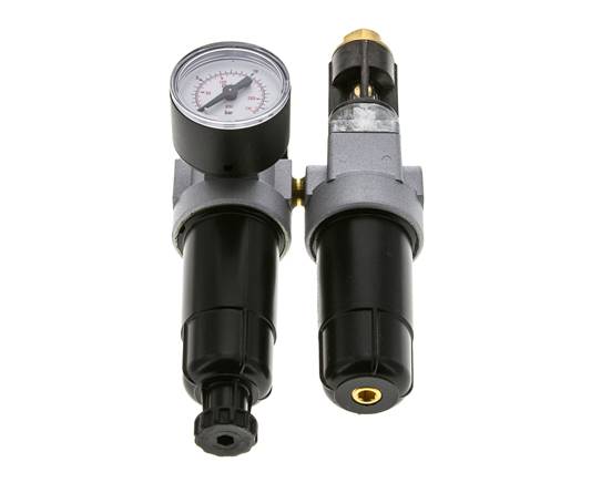 FRL 2 Partes G1/8'' 350l/min 0.5-10.0bar/7-145psi Semi-Auto Metal Estándar 0