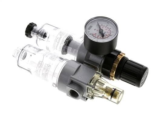 FRL 2 Partes G1/4'' 350l/min 0.5-6.0bar/7-87psi Semi-Auto Policarbonato Estándar 0