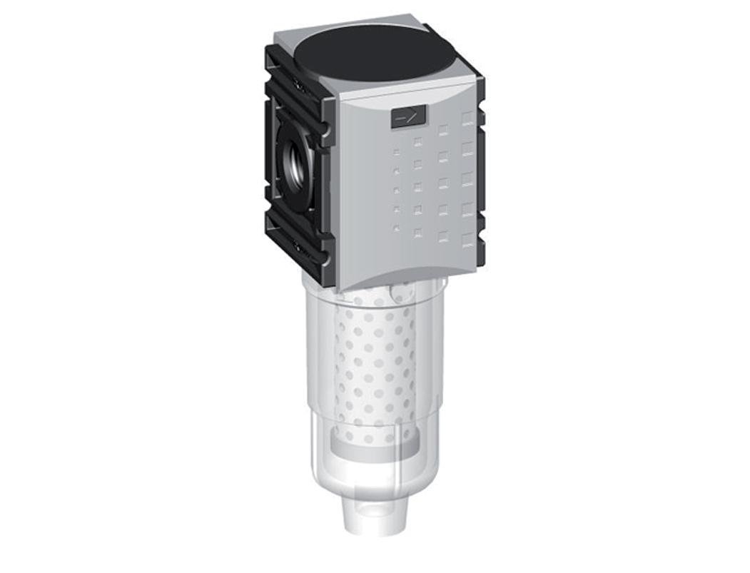 Filtro de carbón activado G1/4'' 470l/min sin drenaje Polycarbonate Futura 0