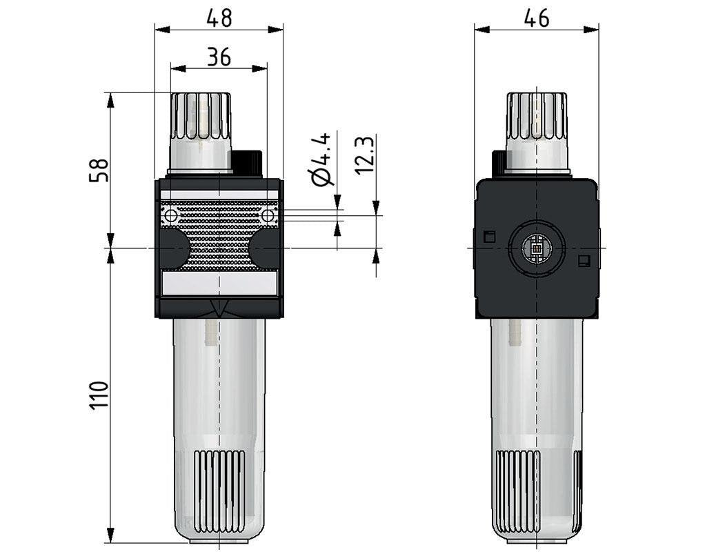 Lubricador Micro Oil-Fog G1/4'' Multifix 1