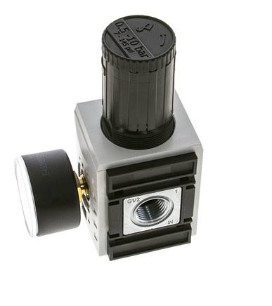 Regulador de presión de precisión para ensamblaje de colector G1/2''&3/8'' 5200l/min 0.5-10.0bar/7-145psi PA Futura 2