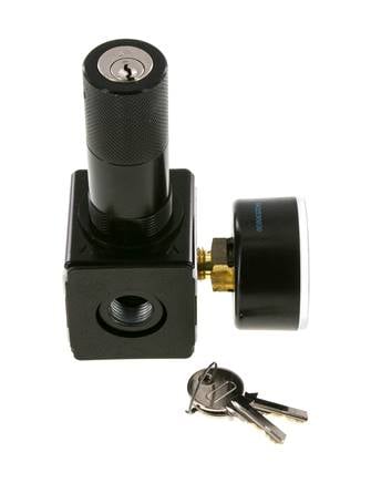 Regulador de presión G3/8'' 2100l/min 0,5-16,0bar/7-232psi Bloqueo de cilindro Multifix 1