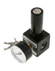 Regulador de presión G3/8'' 2100l/min 0,5-16,0bar/7-232psi Bloqueo de cilindro Multifix 1
