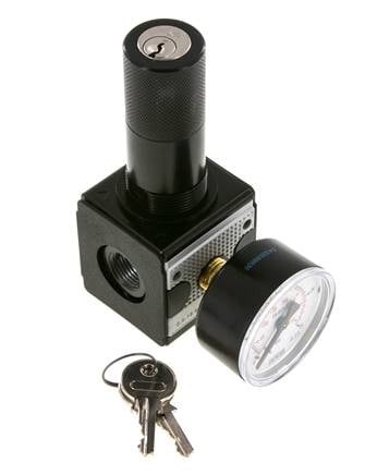 Regulador de presión G3/8'' 2100l/min 0,5-16,0bar/7-232psi Bloqueo de cilindro Multifix 1