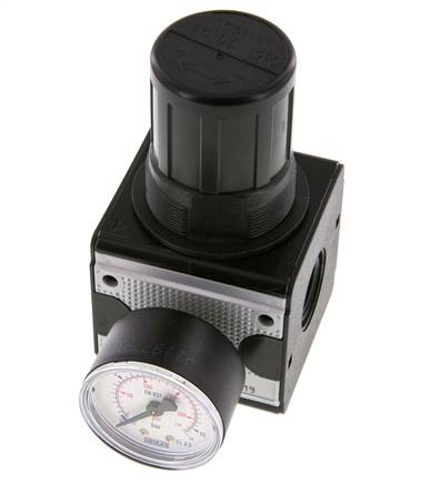 Regulador de presión de precisión G1/2'' 8700l/min 0.5-10.0bar/7-145psi de fundición de zinc Multifix 2