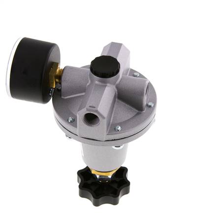 Regulador de presión de precisión G1/4'' 550l/min 0.5-10.0bar/7-145psi de fundición de zinc estándar 3