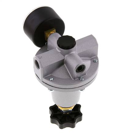 Regulador de presión de precisión G1/4'' 550l/min 0.5-10.0bar/7-145psi de fundición de zinc estándar 3