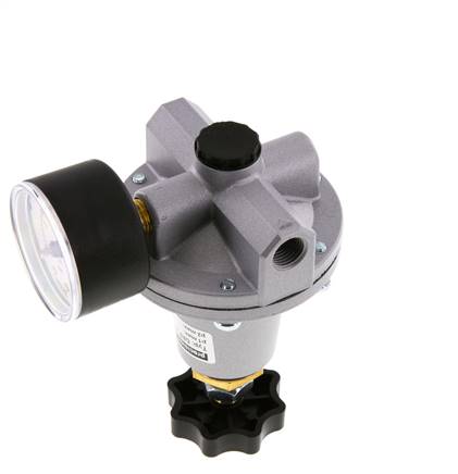 Regulador de presión de precisión G1/4'' 550l/min 0.5-10.0bar/7-145psi de fundición de zinc estándar 3