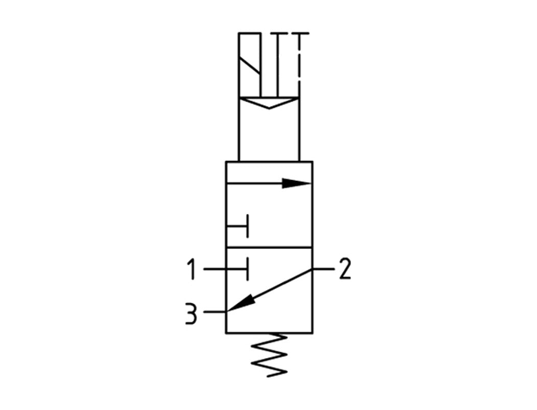Válvula 3/2 G1/2 24VDC 4300 l/min Futura 2