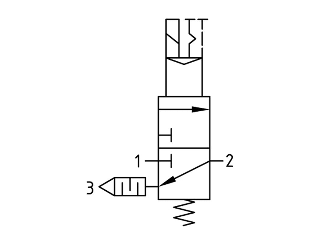 Válvula 3/2 G1/4 24VAC 1600 l/min Multifix 0