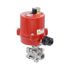 Válvula de Bola Eléctrica de Acero Inoxidable 2 Vías Rp 1/2'' 100-240 V AC