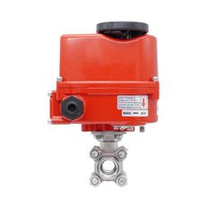 Válvula de Bola Eléctrica Modulante de Acero Inoxidable 2 Vías Rp 1/2'' 24 V AC/DC