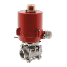 Válvula De Bola Electrica De 2 Vías G1/4'' Acero Inoxidable 24V CC
