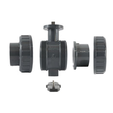 Válvula De Bola PVC De 2 Vías De 63mm ISO-Top Socket - 614 - VDL