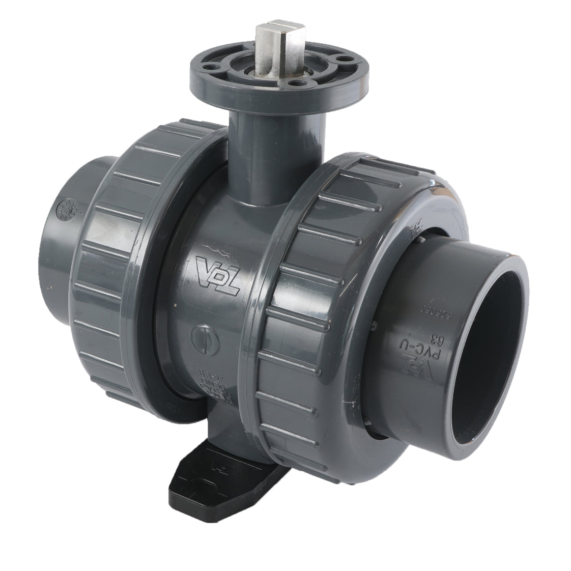 Válvula De Bola PVC De 2 Vías De 63mm ISO-Top Socket - 614 - VDL