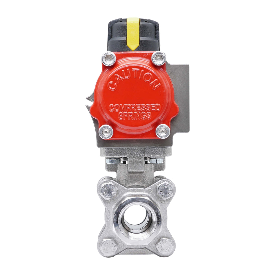 Válvula De Bola Neumática G1/4'' Acero Inoxidable Doble Efecto