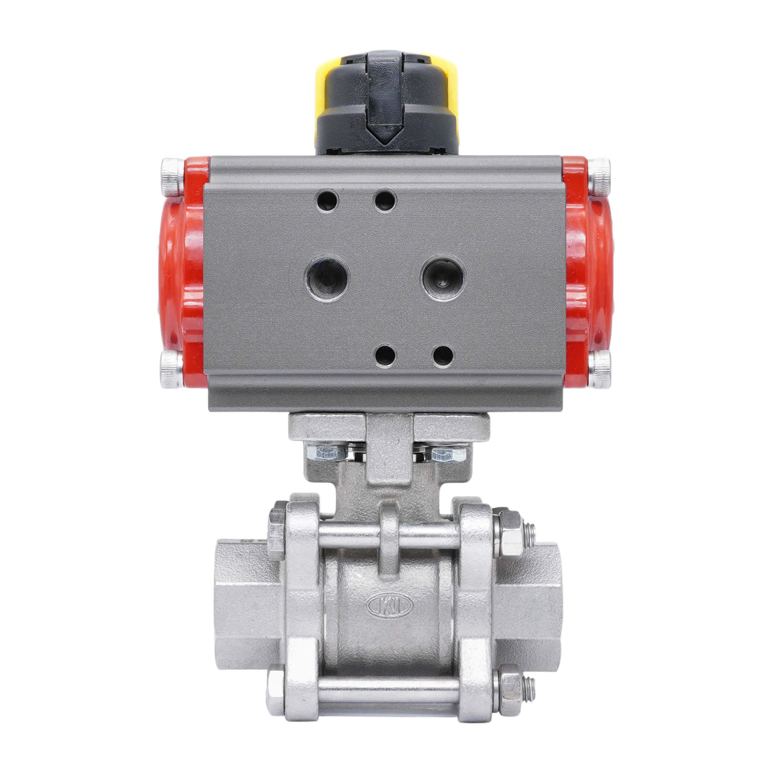Válvula De Bola Neumática G3/4'' Acero Inoxidable Apertura Por Resorte