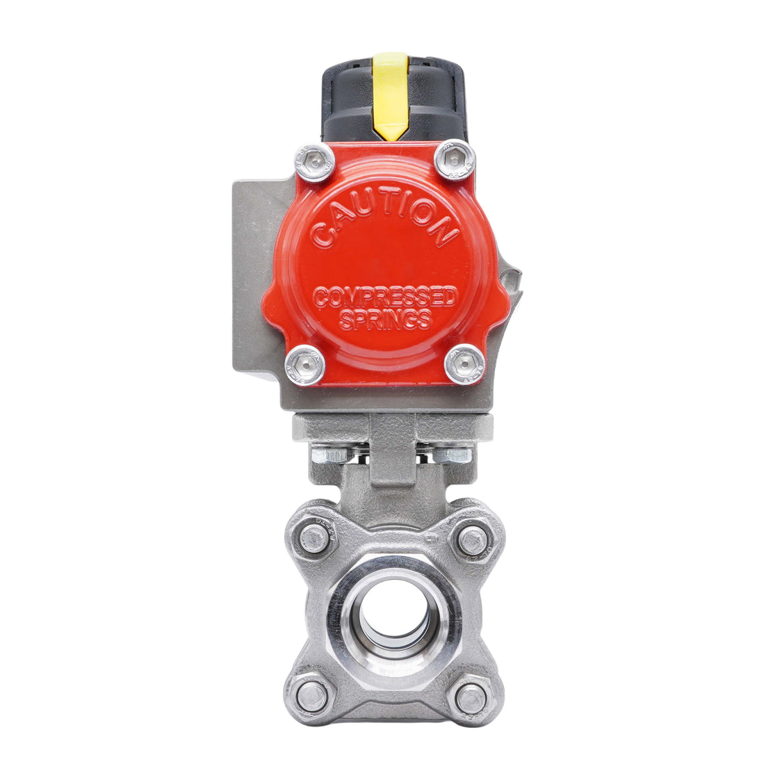 Válvula De Bola Neumática G1/4'' Acero Inoxidable Doble Efecto