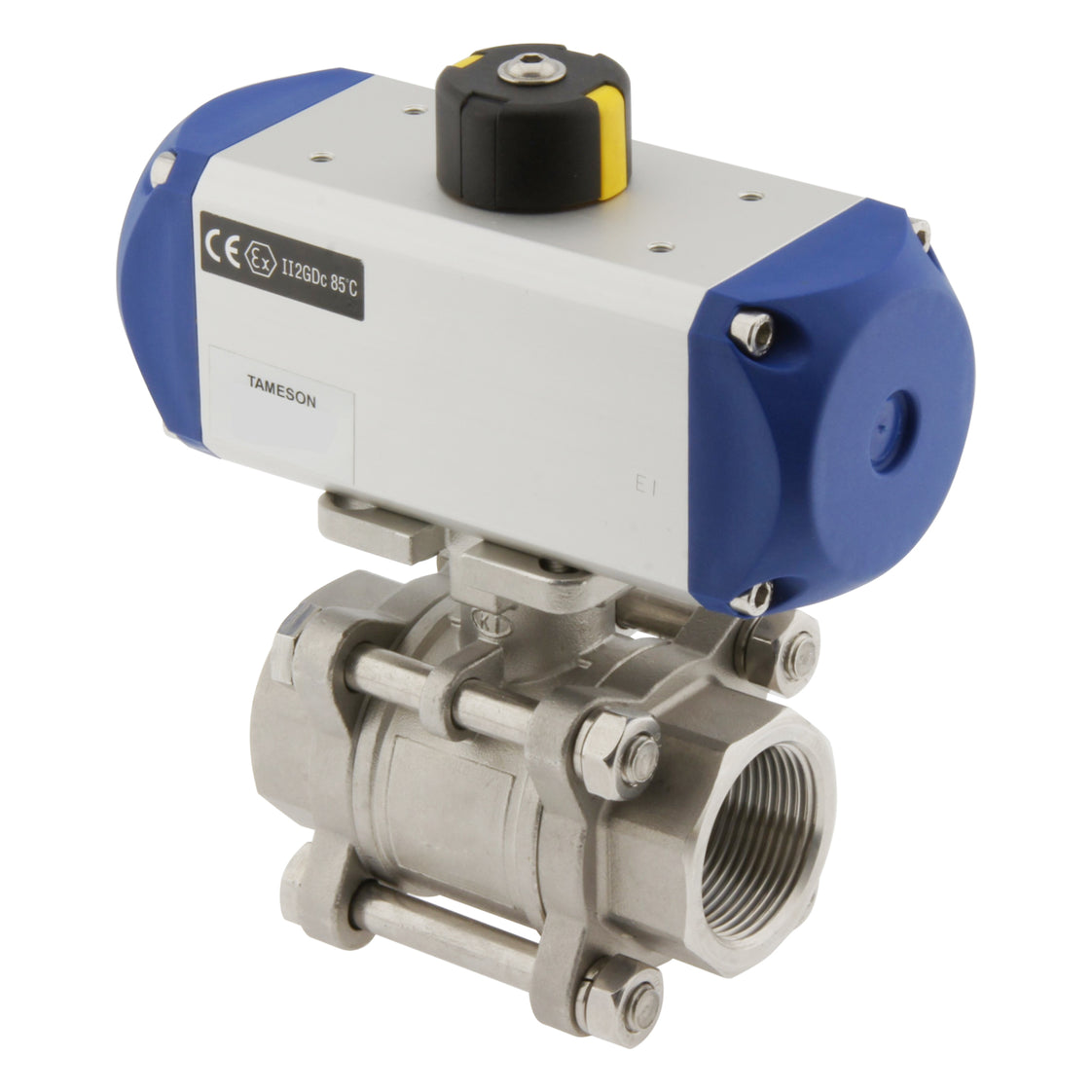 Válvula de bola neumática de 2 vías de acero inoxidable y doble efecto G1-1/4'' - BL2SA3