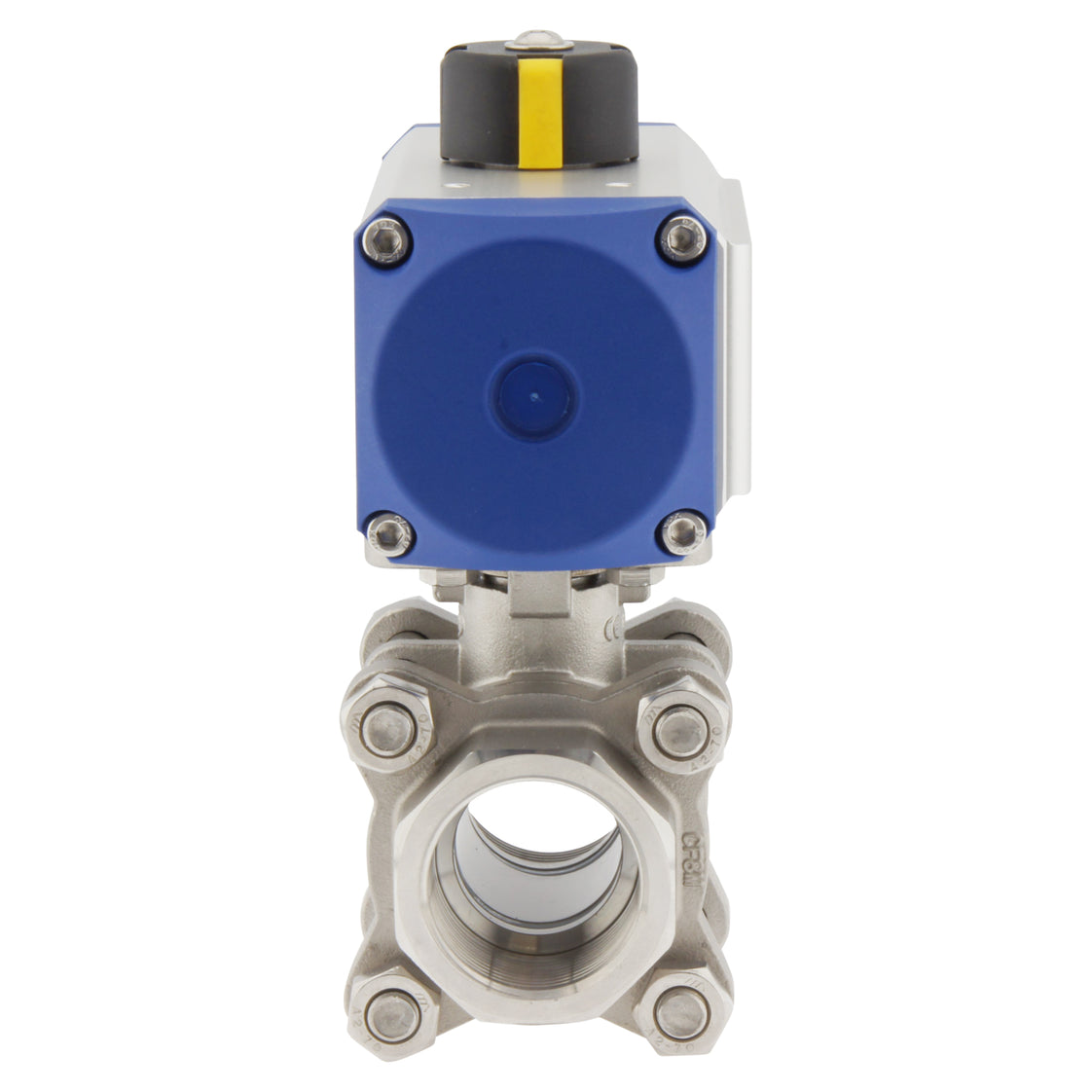 Válvula de bola neumática de 2 vías de acero inoxidable y doble efecto G1-1/4'' - BL2SA3