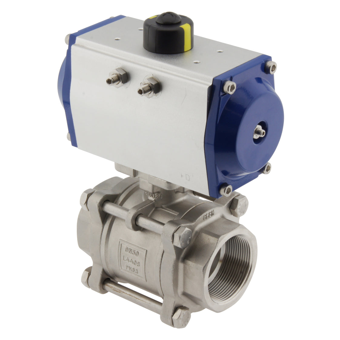 Válvula de bola neumática de acero inoxidable de 2 vías y doble efecto G2'' - BL2SA3