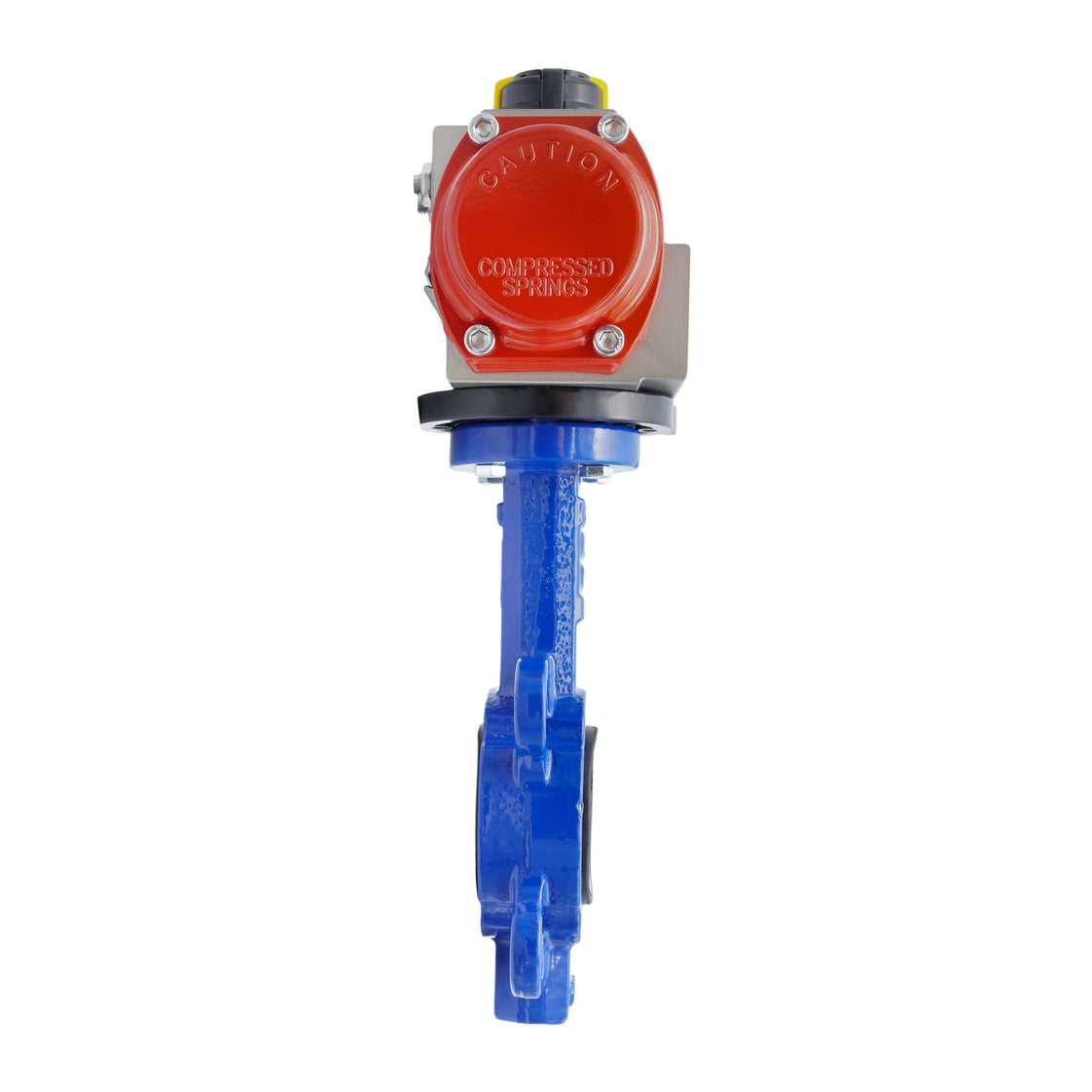 Válvula Mariposa Neumática DN32 (1-1/4 Pulgada) Lug Fundición De Hierro Acero Inoxidable EPDM Cierre Por Resorte