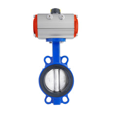 Válvula Mariposa Neumática DN80 (3 Pulgada) Lug Fundición De Hierro GGG 40 EPDM Doble Efecto