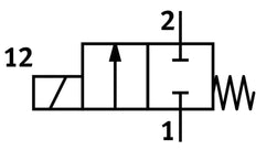Festo 2/2 NC Monostable Válvula Solenoide De Aire G1/8 300L/Min - 2187
