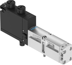 Festo 2x2/2 NC Monostable Válvula Solenoide De Aire Tamaño 18mm ISO 15407-2 500l/min - 8033475