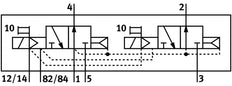 Festo 2x3/2 NO Monostable Válvula Solenoide De Aire G1/8 580L/Min - 8023567