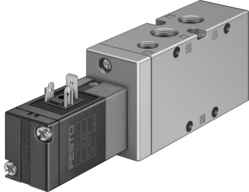 Festo 5/2 Monostable Válvula Solenoide De Aire G1/4 1300L/Min - 19701